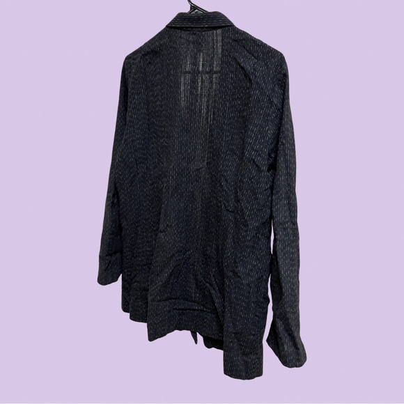 Eileen Fisher Black Cotton/Wool Jacket - Picture 5 of 7